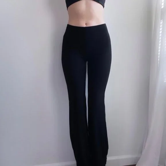 mandee Pants Jumpsuits Mandee Vintage 9s Y2k Metallic Pinstripe Stretch Flare Pants Poshmark